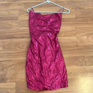 Hello Molly Bond Girl Dress Fucshia